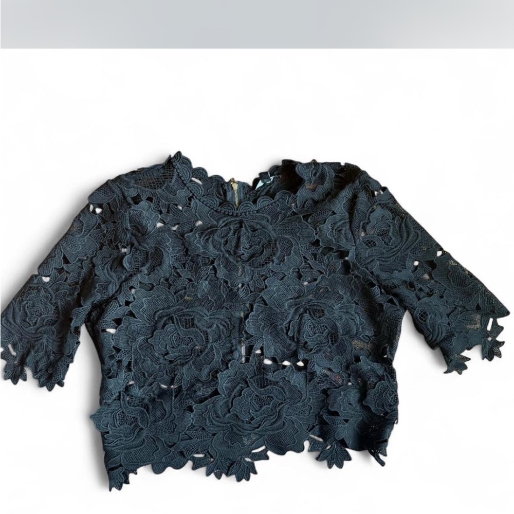Fashion Nova Black Lace Blouse